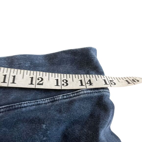 Hard Tail Forever Acid Washed Blue Assymetrical Panel Jersey Skirt size XL - Picture 5 of 6